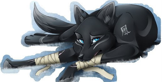 Черная волчица из аниме